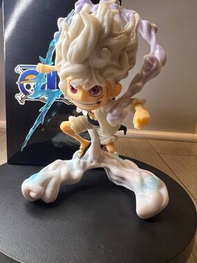 Monkey D. Luffy Gear 5 Figure | One Piece Anime PVC Display Statue | Approx. 6”